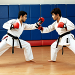 Here are two image prompts based on the provided text, designed to capture key aspects of Taekwondo for an Urdu-speaking audience, while the prompts themselves are in English for image generation: