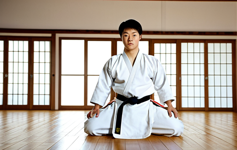 Focused Training**

"A Taekwondo student in a clean, well-lit dojang, wearing a crisp, white dobok, fully clothed, practicing a precise front kick. Perfect anatomy, correct proportions, natural pose, focused expression, wooden floors, appropriate attire, safe for work, professional, modest, family-friendly, high quality."

**